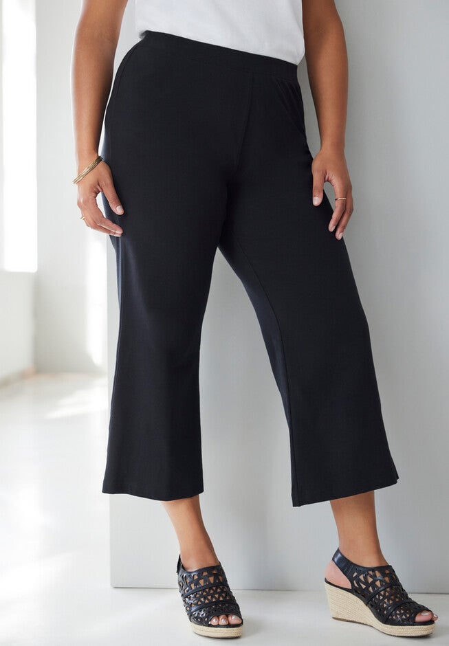 Capri Flare Legging, BLACK, hi-res image number 0