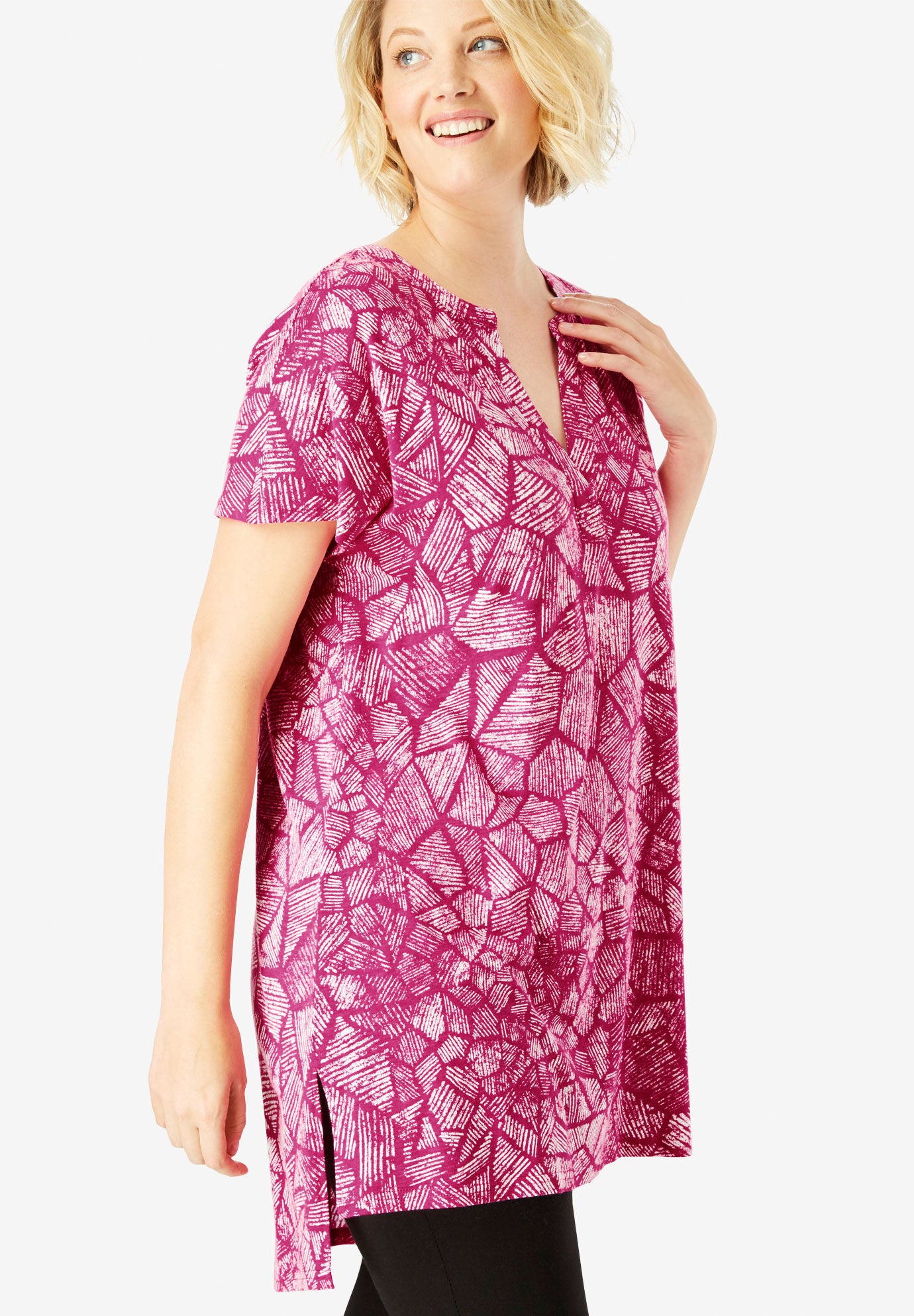 plus size maxi tunic