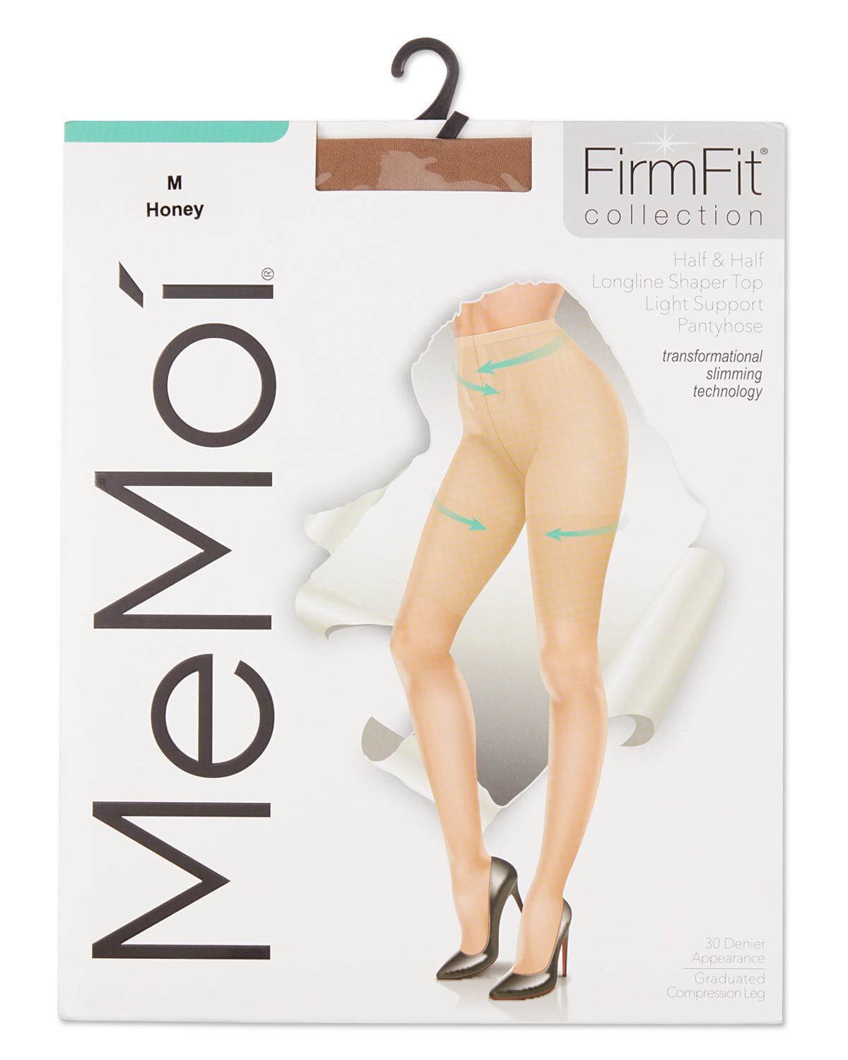 Women&#39;s Half & Half Light Support Leg Nylon Pantyhose, HONEY, alternate image number 5