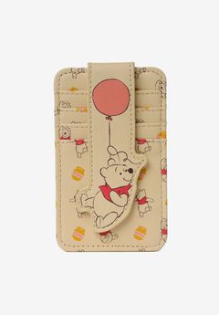 Womens Disney Winnie the Pooh Card Holder Wallet Button Snap Closure