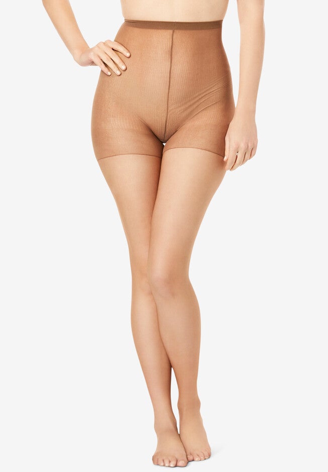 Hanes Body Shaper Pantyhose Ultra Sheer Pantyhose Expansion Ribbed