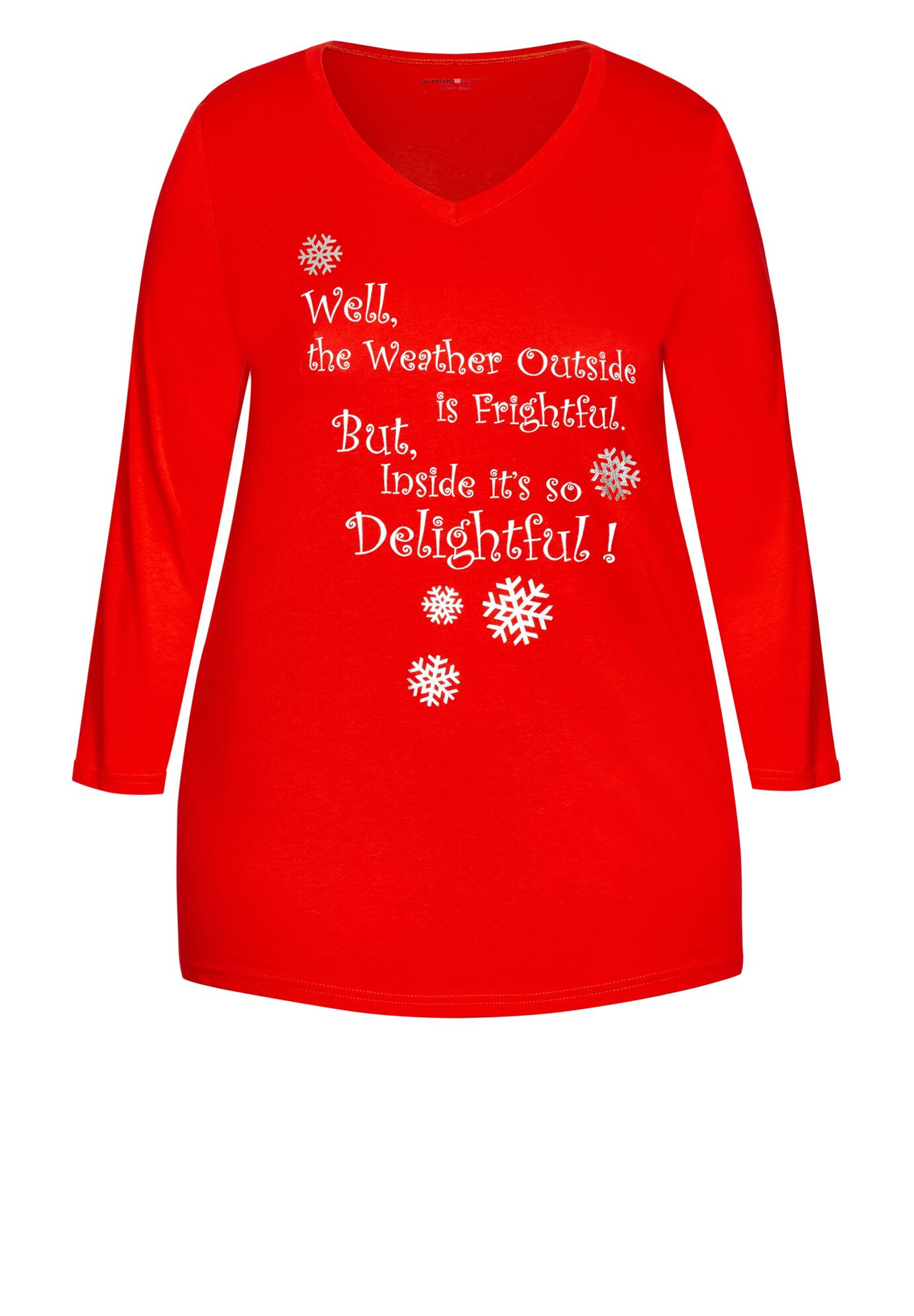Slogan Sleep Top, RED, alternate image number 2