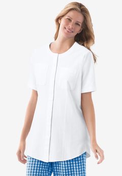 Short-Sleeve Crinkle Shirt