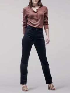 Relaxed Fit Instantly Slims Straight Leg Jean