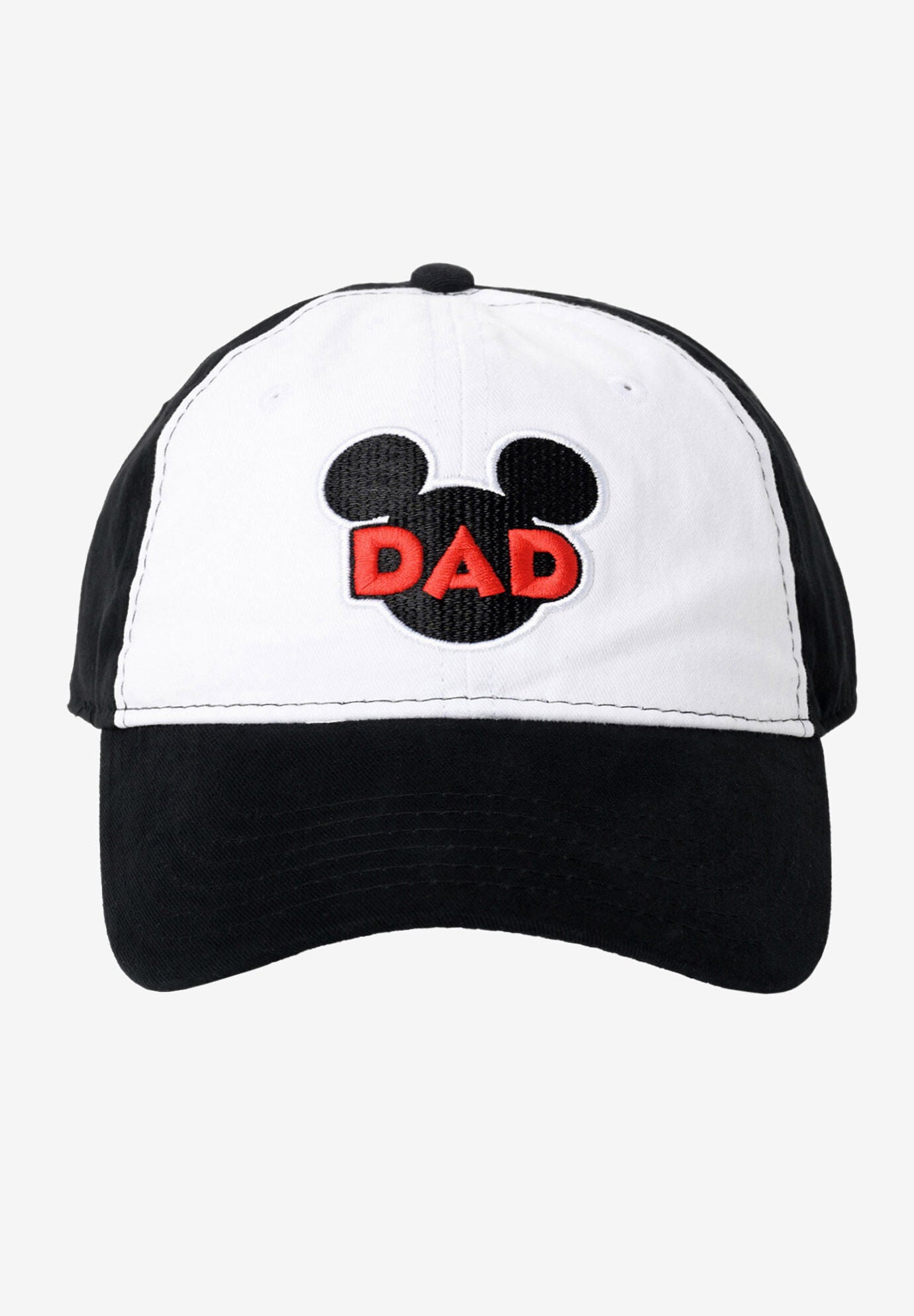 Mickey Mouse Dad Baseball Hat Black & White, MULTI, hi-res image number 0