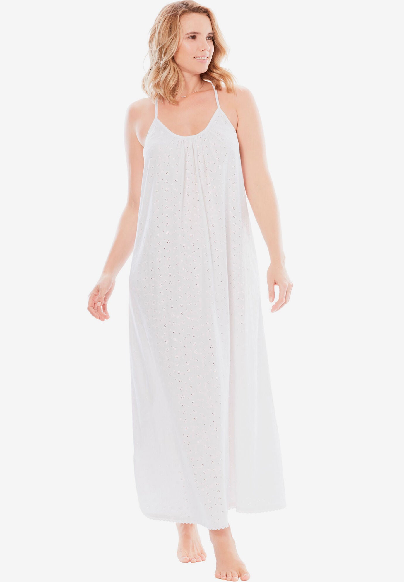 Women within top night gowns
