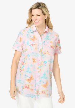 Short-Sleeve Cotton Campshirt