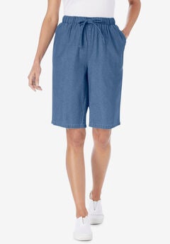 Drawstring Denim Short