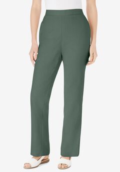Straight Leg Linen Pant