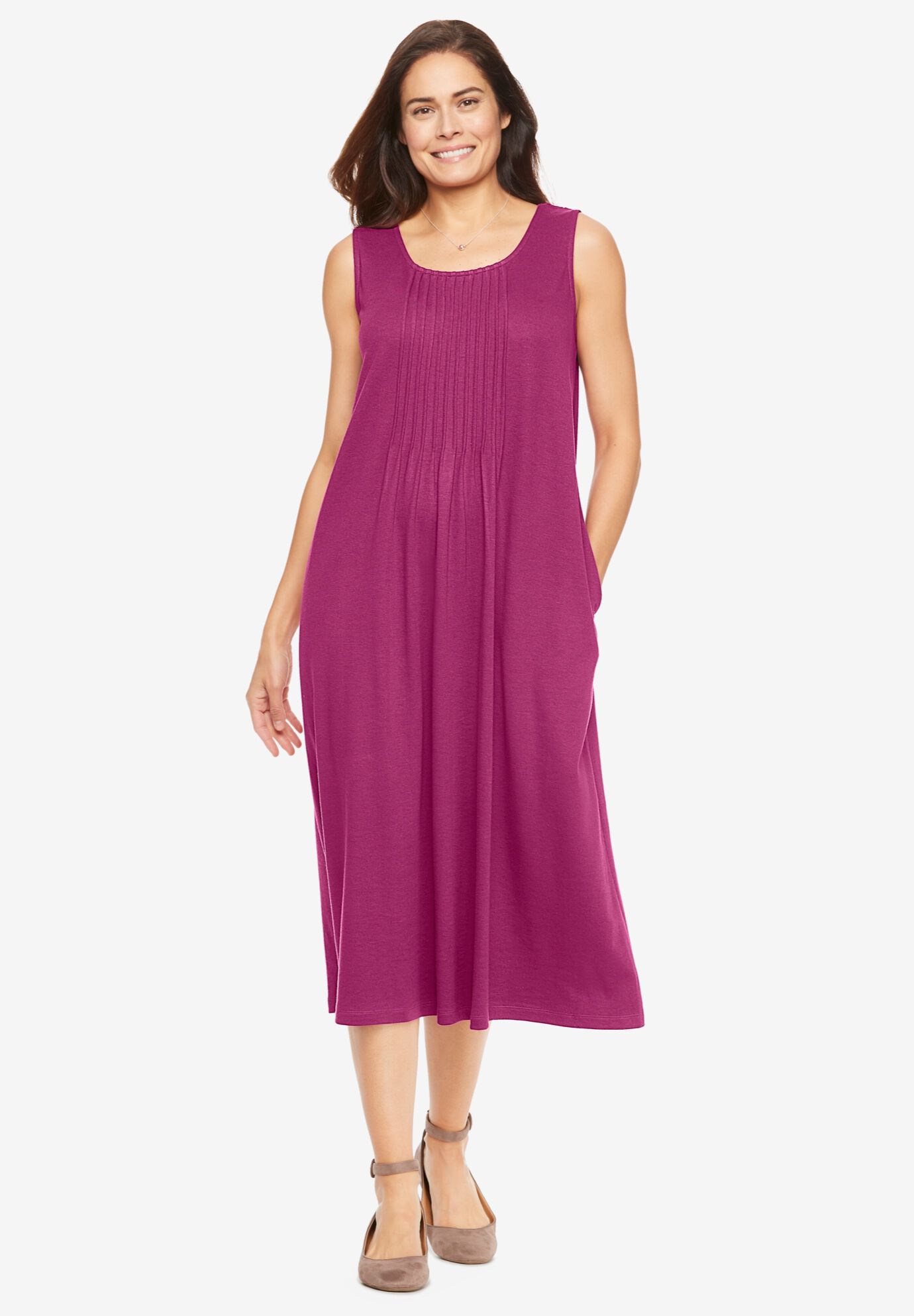 woman within casual dresses