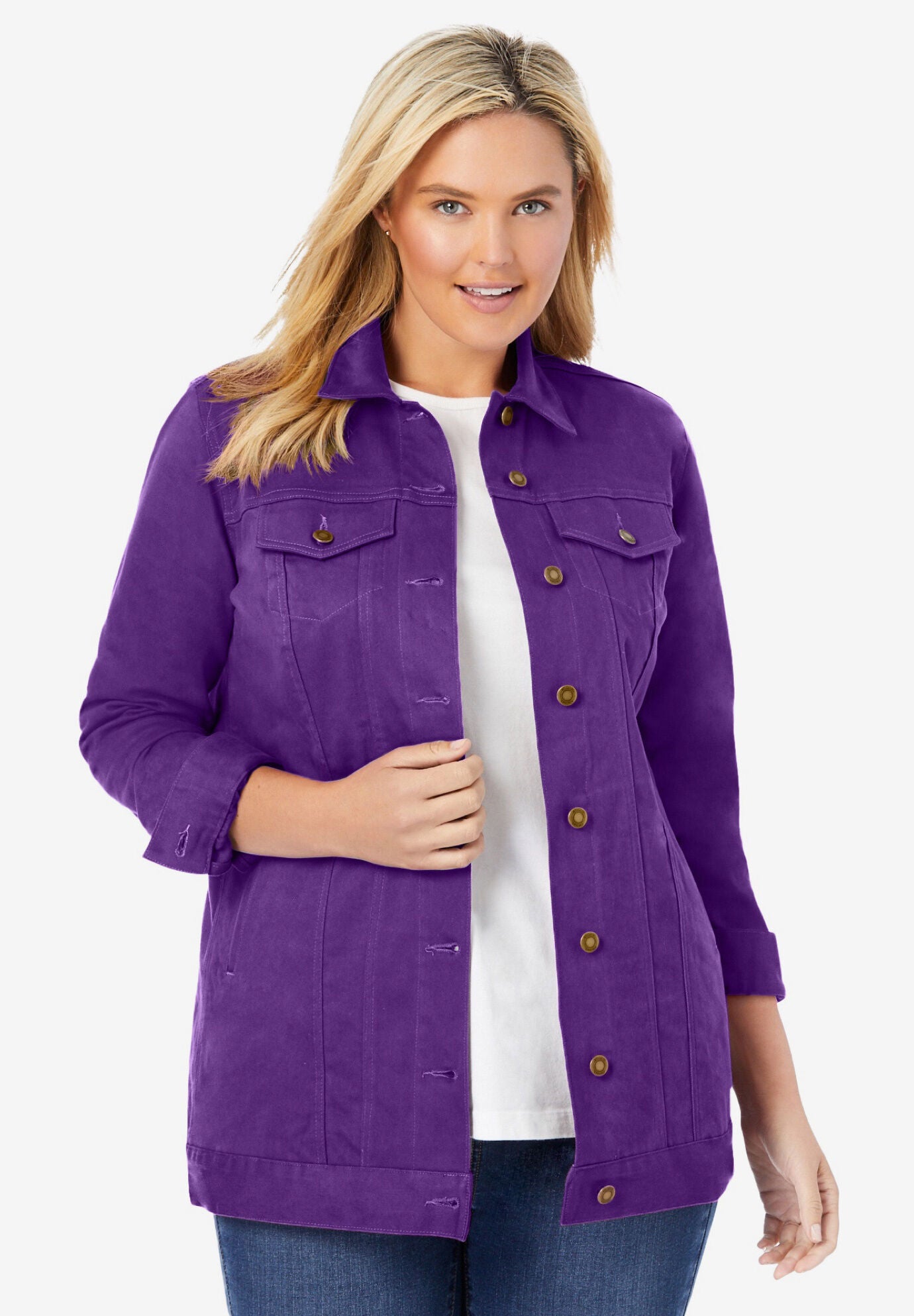 Woman within utility jacket clearance