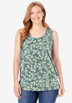 Perfect Printed Scoopneck Tank