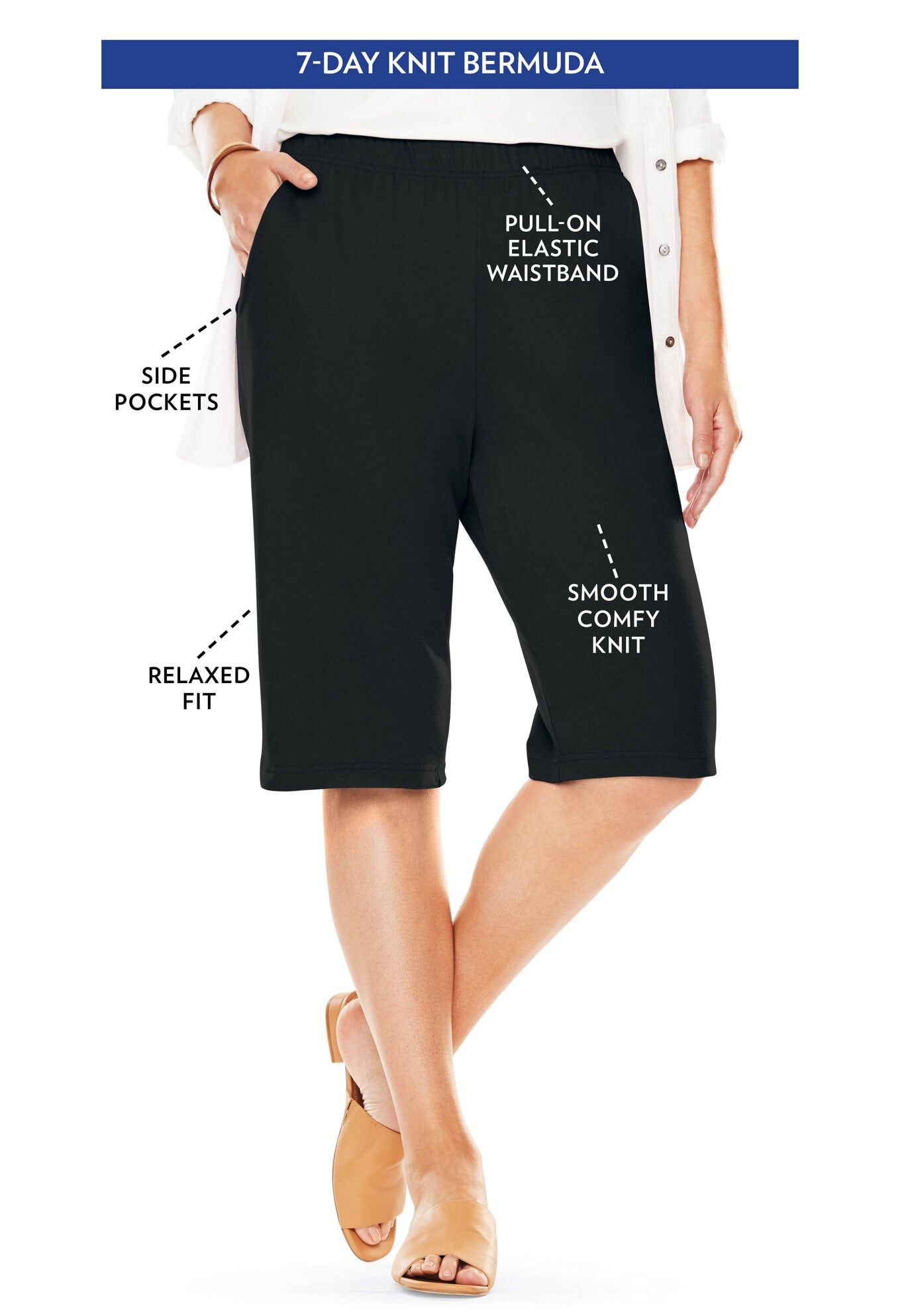 7-Day Knit Bermuda Shorts