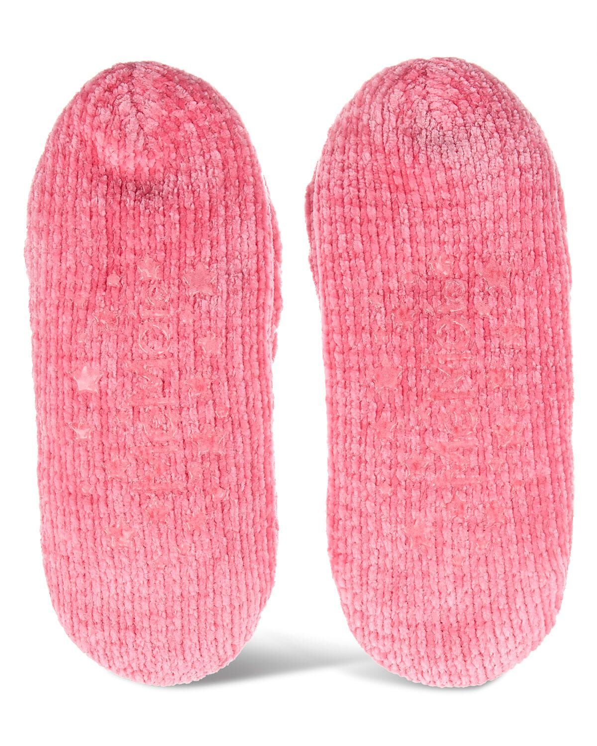 Women's Cozy Cherries Chenille Sherpa Lined Slippers, DISCO PINK, alternate image number 2
