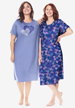 Womens Plus Size Long T-Shirt Lounger Dreams /& Co