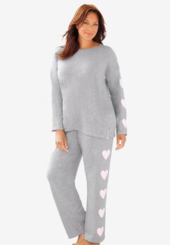 Dreams & Co® Side Print Pajama Set