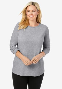 Perfect Long-Sleeve Crewneck Tee