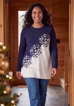 Snowflake Jacquard Pullover