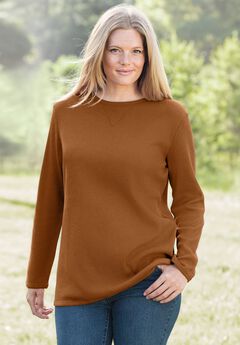 Ultra Soft Waffle Thermal Sweatshirt