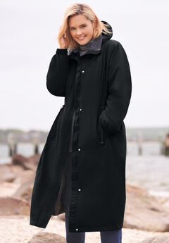 Long Hooded Taslon® Jacket