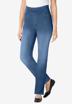 Flex-Fit Pull-On Bootcut Denim Jean