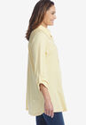 Button-Front Embroidered Tunic, , alternate image number null