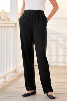 Plus Size High Waisted Black Pants