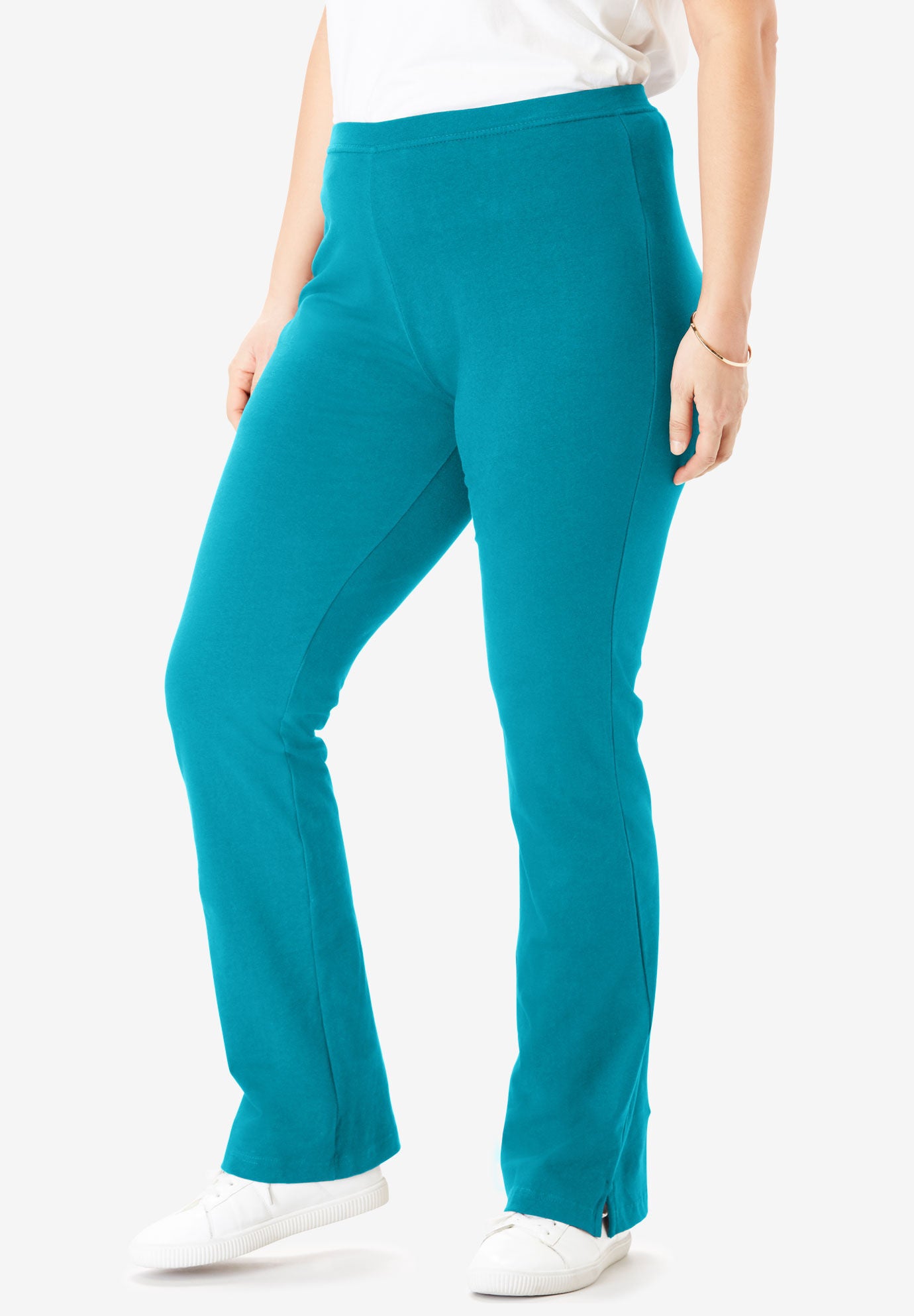 woman within bootcut yoga pants