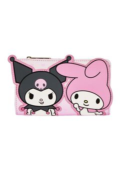 Loungefly x Sanrio Hello Kitty My Melody and Kuromi Snap Wallet