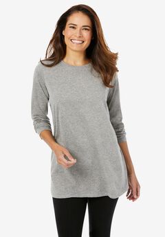 Perfect Long-Sleeve Crewneck Tunic