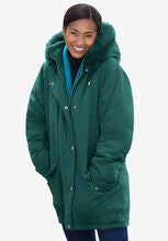 Microfiber Down Parka, EMERALD GREEN
