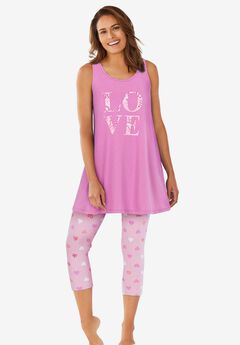Scoopneck Tank & Capri Legging PJ Set