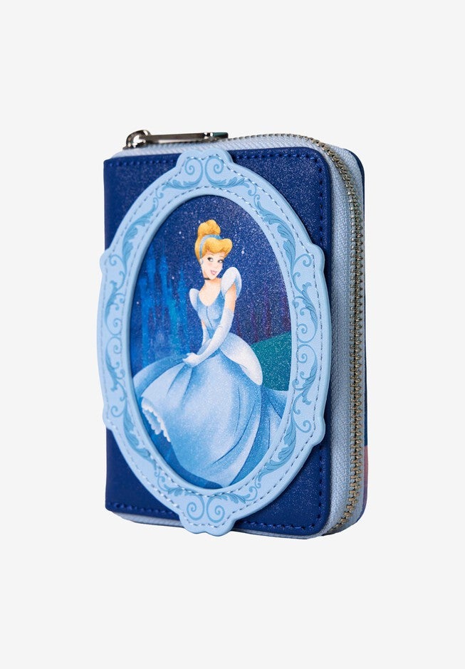 Loungefly x Disney Cinderella Zip Around Wallet 75th Anniversary, BLUE, alternate image number null
