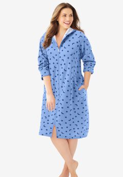 Short Hooded Sweatshirt Robe