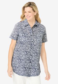 Short-Sleeve Cotton Campshirt