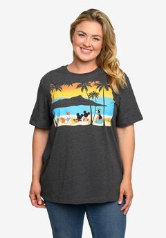 Mickey Mouse & Friends Sunset T-Shirt Charcoal