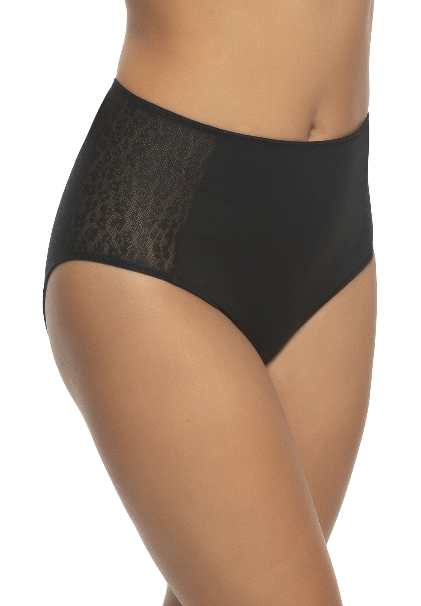 Prima Shaping Hi-Cut Brief, BLACK BLK, alternate image number 2