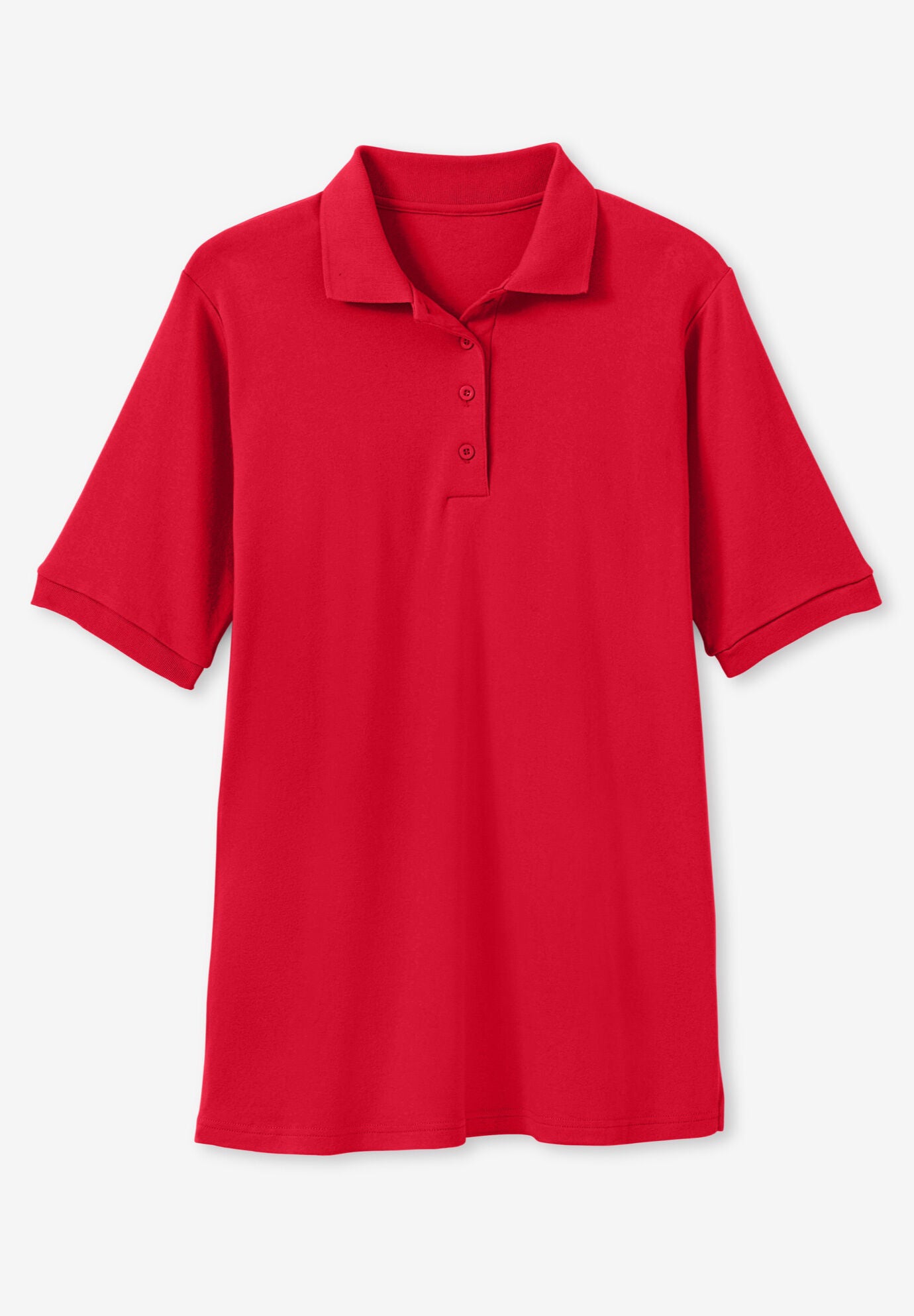 Elbow-Sleeve Polo Tunic, , alternate image number 4