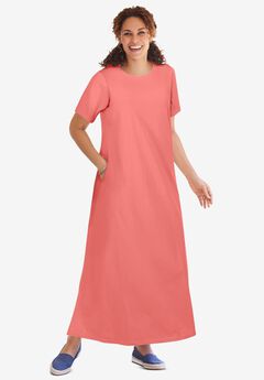 Plus Size Cotton Dresses With Sleeves