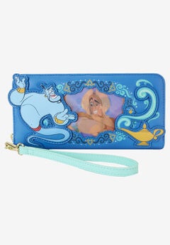 Loungefly X Disney Aladdin Jasmine Lentincular Zip Around Wallet Wristlet Wallet