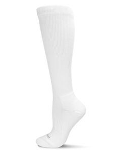 Unisex Classic Athletic Cushion Sole Knee High Cotton Blend 15-20mmHg Graduated Compression Socks