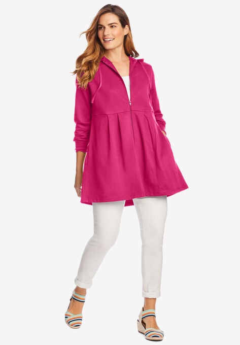 Pleated Jacket, RASPBERRY SORBET, hi-res image number null