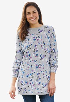 Long-Sleeve Crewneck Soft Waffle Knit Thermal Shirt
