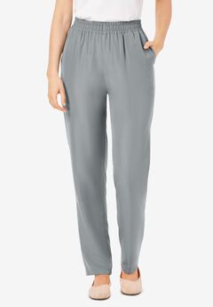 Woven Hassle-Free Pull-On Pants