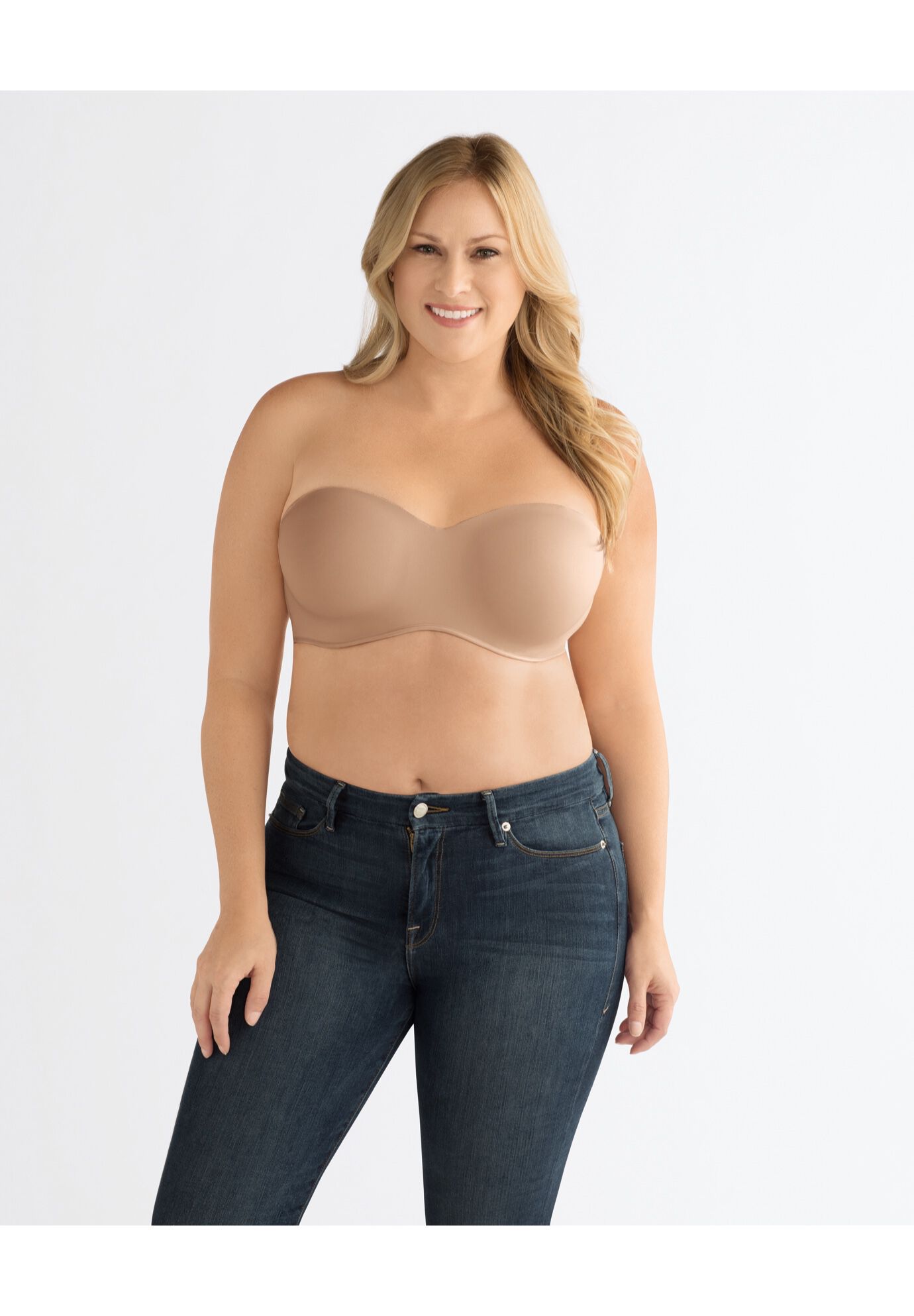 Plus size top tube bra