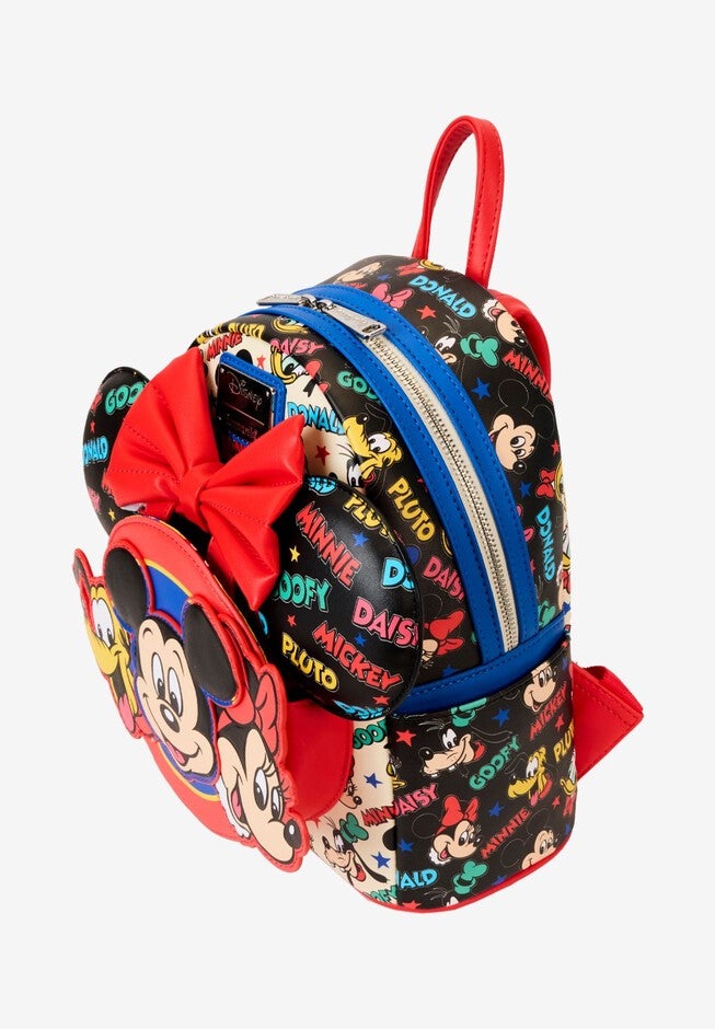 Loungefly x Disney Mickey And Friends Classic Mini Backpack & Ears Combo, RED, alternate image number null