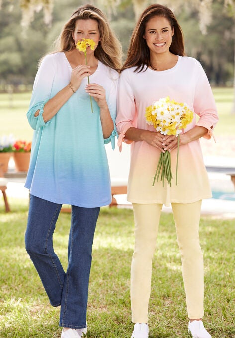 French Terry Tie-Sleeve Sweatshirt, , alternate image number null