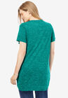 Marled V-Neck Tunic, , on-hover image number null