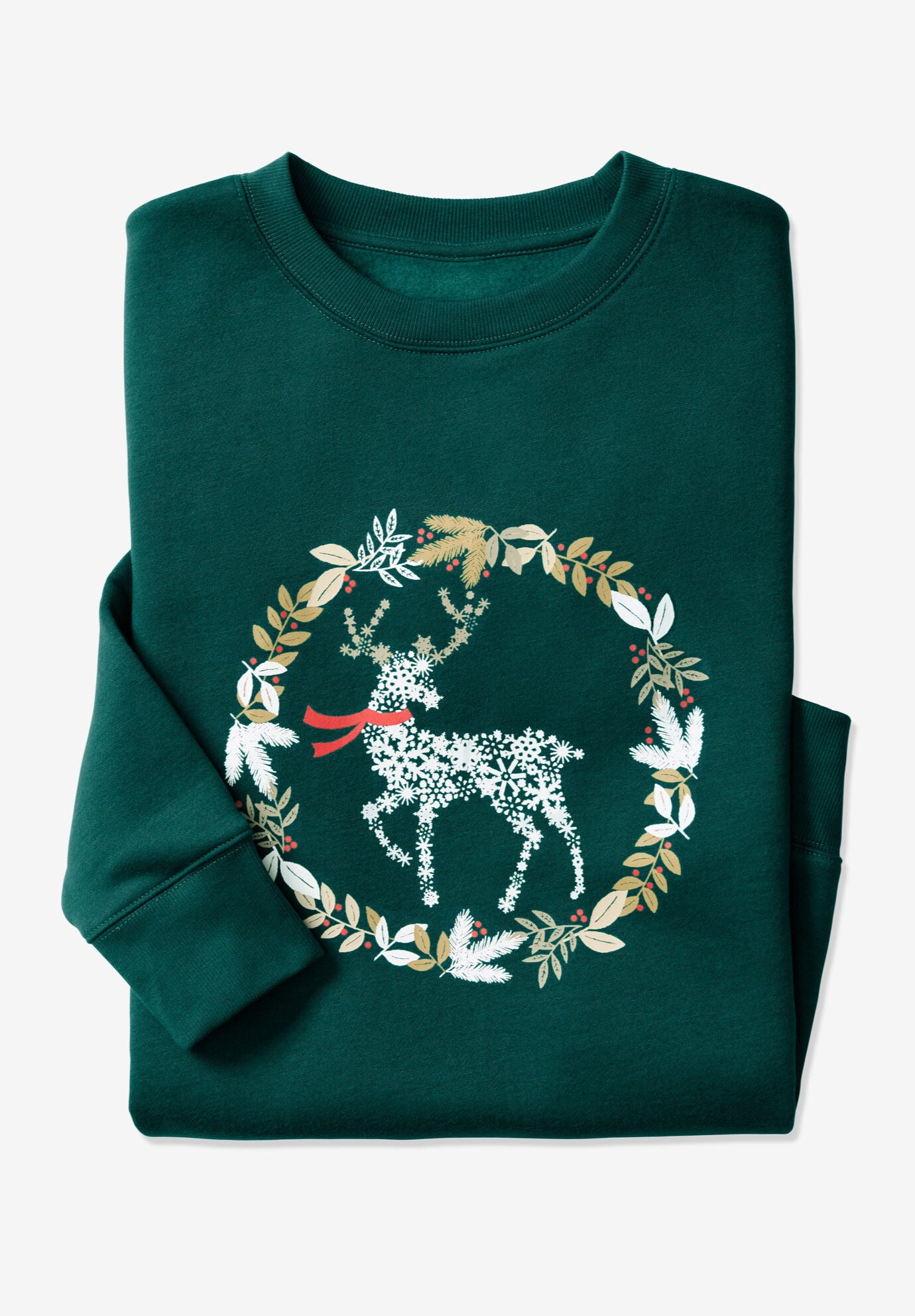 Woman within christmas sweaters top
