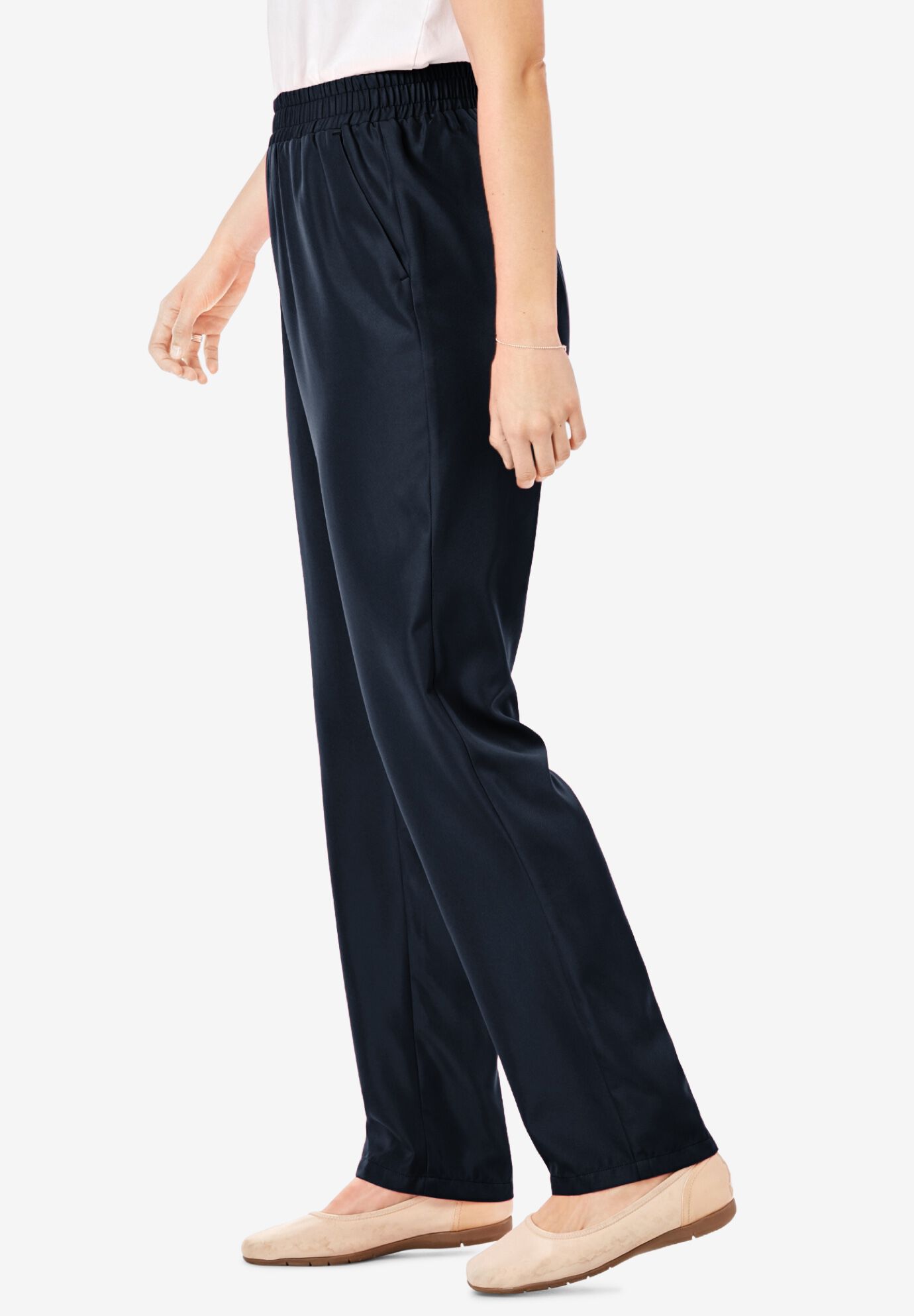 Hassle Free Woven Pant | Woman Within